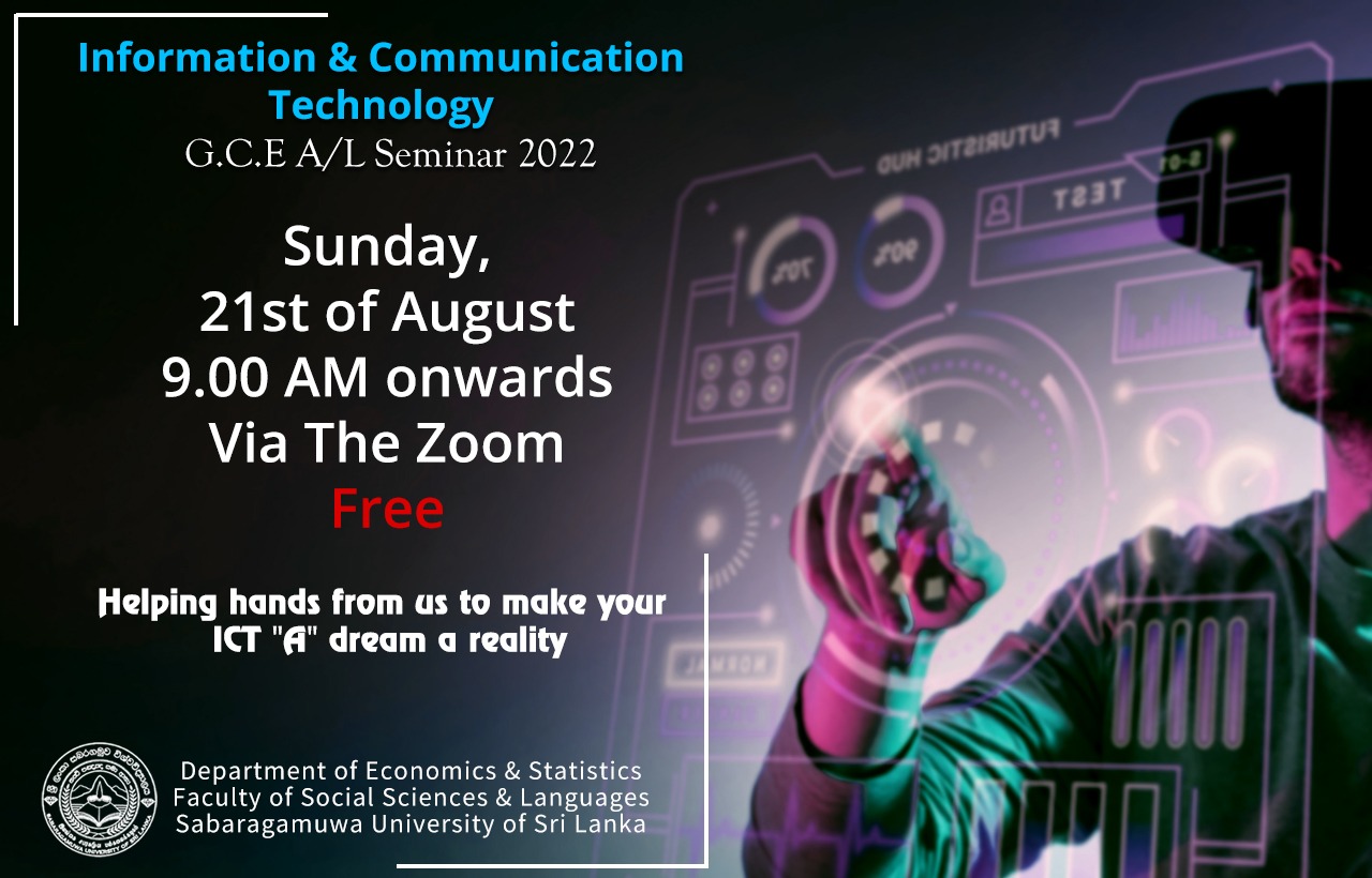 GCE A/L Examination Supportive Seminar Information and Communication